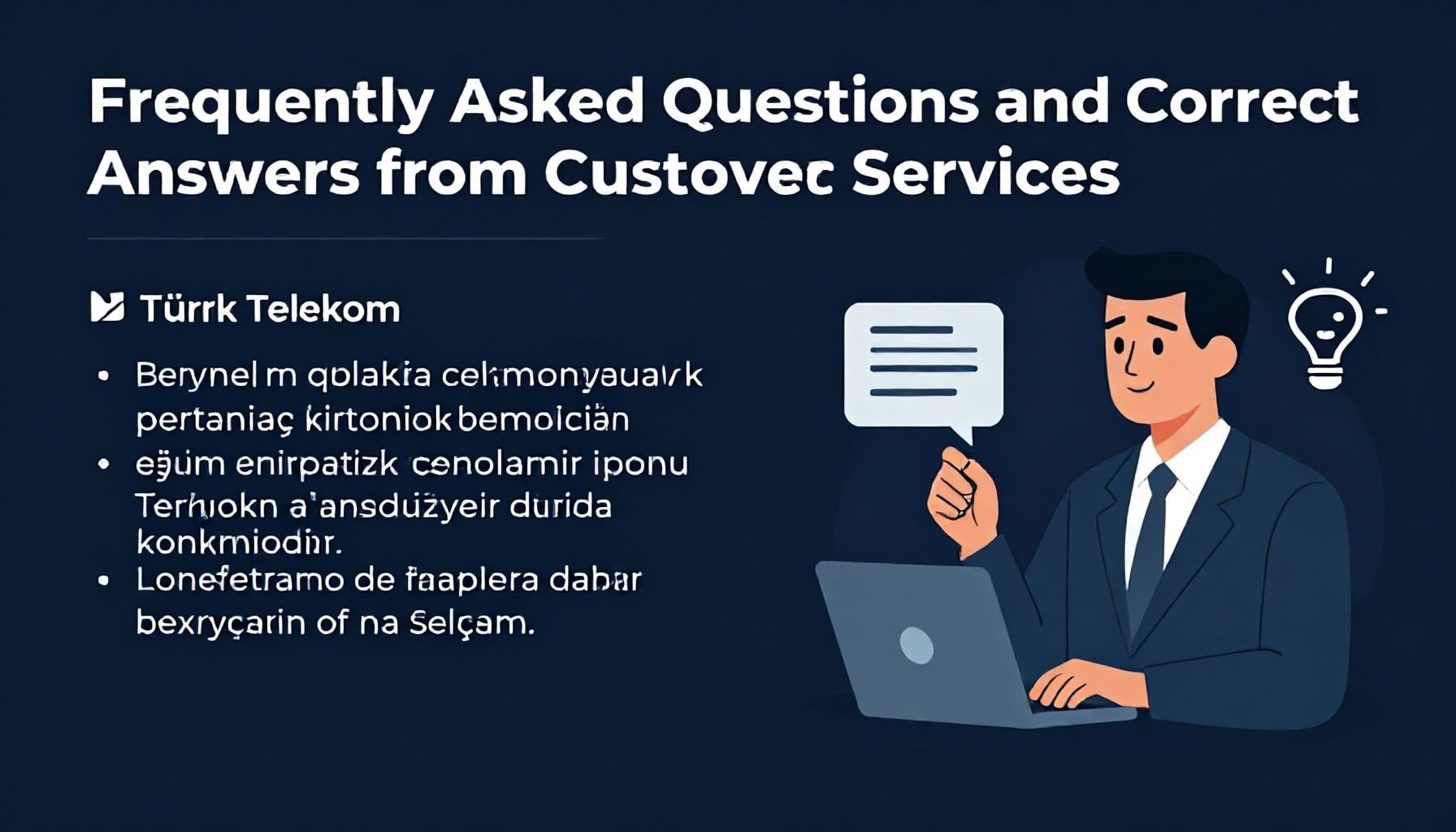 Türk Telekom Müşteri Hizmetleri’nden En Çok Sorulan Sorular ve Doğru Yanıtlar*