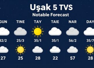 Uşak Hava Durumu: Bugün ve Gelecek 5 Günün Dikkate Değer Öngörüleri