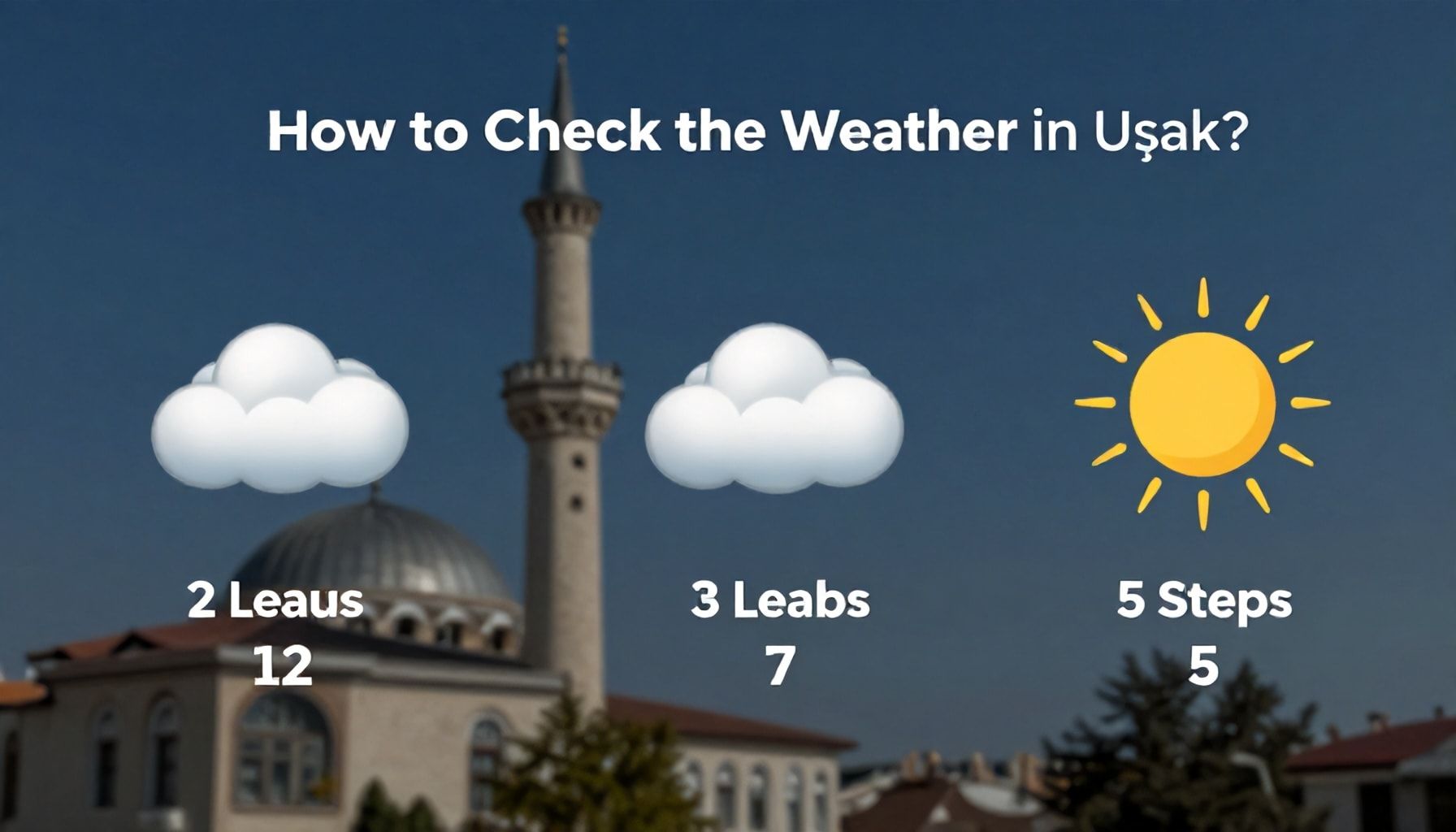 Uşak'ta Hava Durumu Nasıl Kontrol Edilir? 5 Adımda Hava Tahminleri Alın*