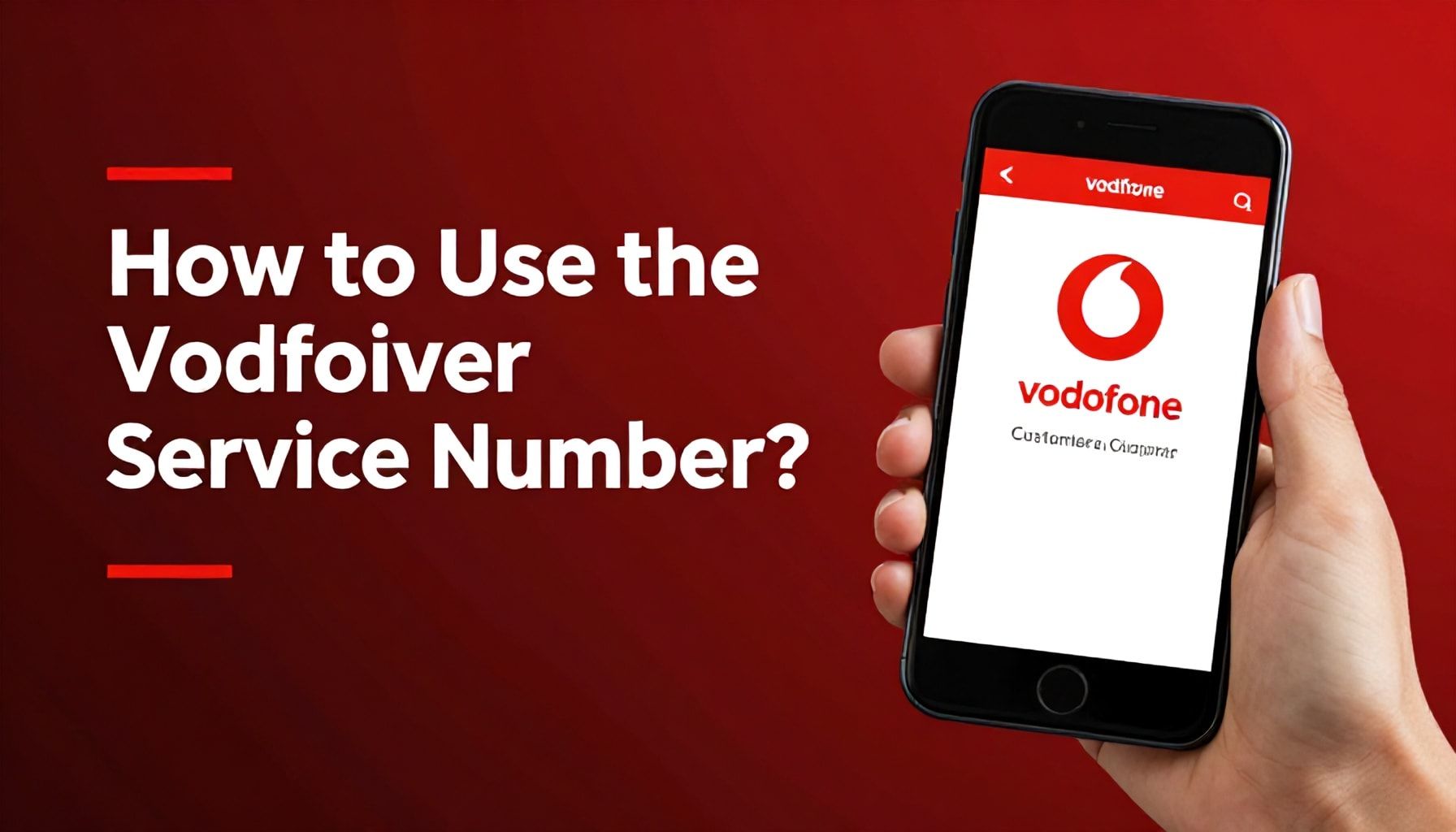 Vodafone Müşteri Hizmetleri Numarası Nasıl Kullanılır?