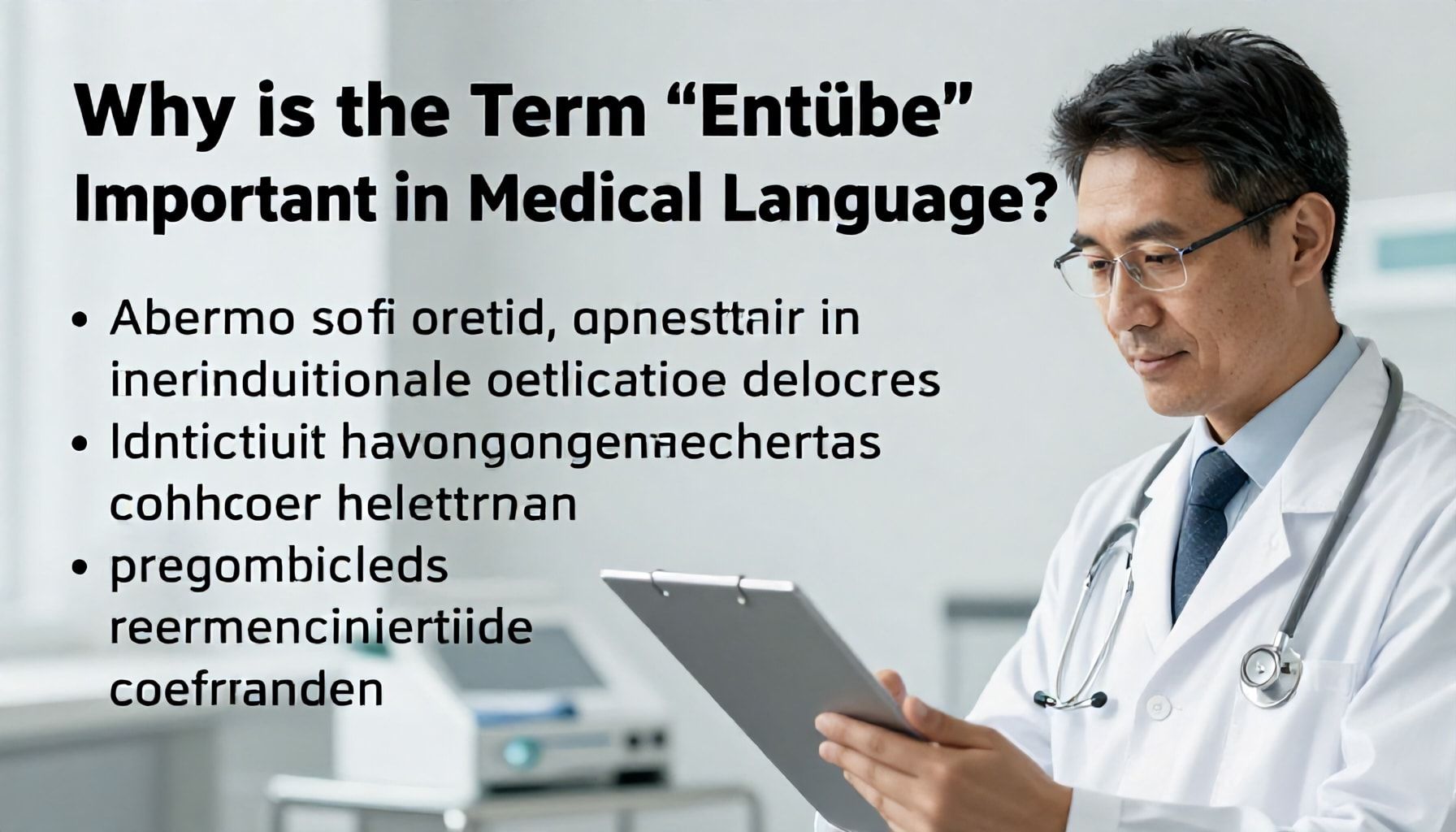 Why Entübe Terimi Sağlık Dili'nde Önemli?*