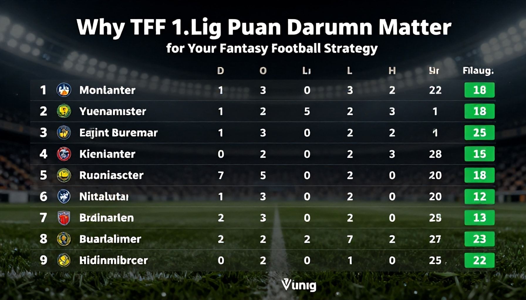 Why TFF 1. Lig Puan Durumları Matter for Your Fantasy Football Strategy*