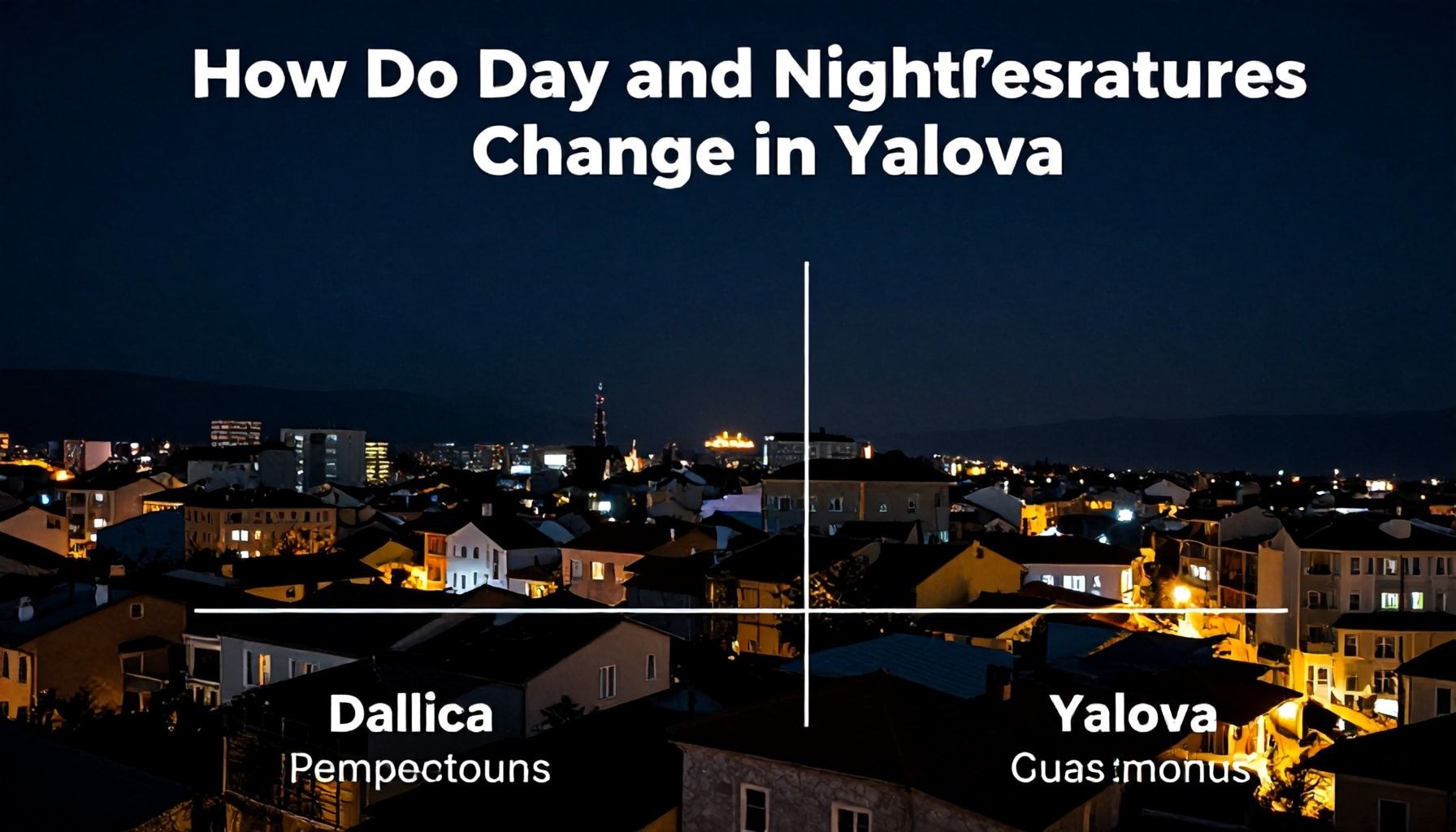 Yalova'da Gece ve Gündüz Sıcaklıkları Nasıl Değişir?*