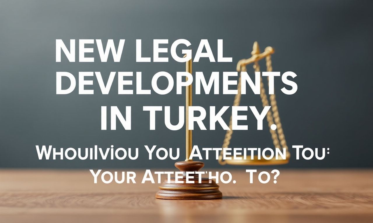 Türkiye'de Yeni Hukuki Gelişmeler: Nelere Dikkat Etmeliyiz?